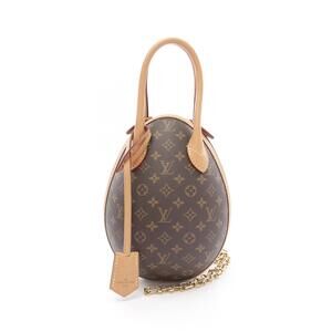 Louis Vuitton LV Egg Bag Monogram Handbag Canvas Leather Brown